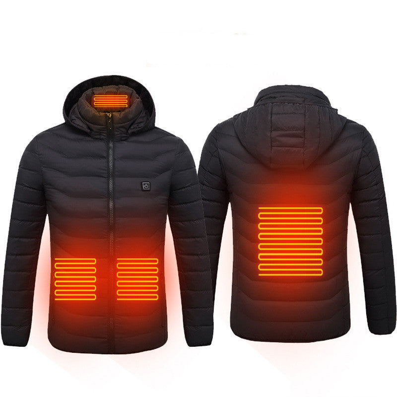 Men's USB heated jacket with removable hood – photo 12