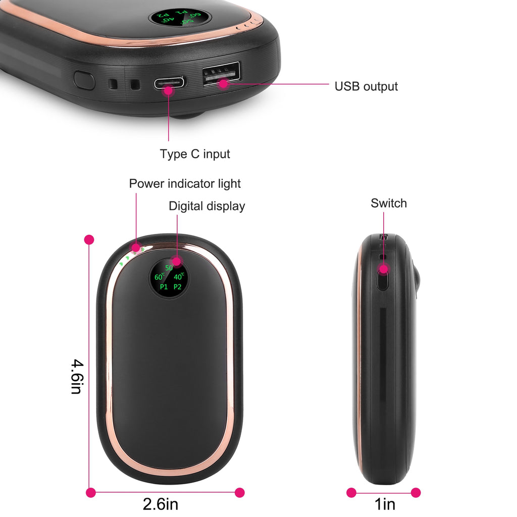 Rechargeable 6000mAh hand warmer and power bank – photo 4