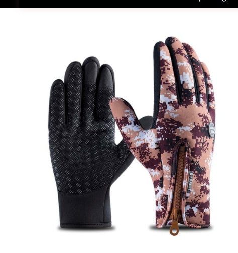 Touchscreen fleece-lined winter gloves – photo 2