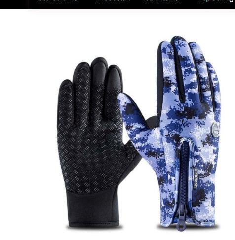 Touchscreen fleece-lined winter gloves – photo 5