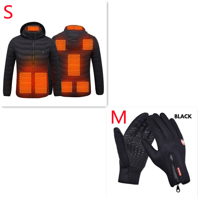 Men's USB heated jacket with removable hood – photo 18