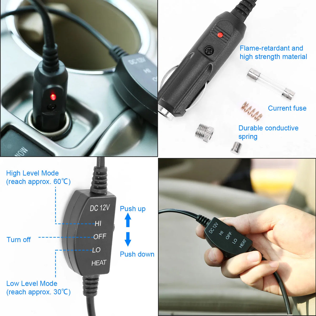 12V heated car seat cushion – photo 5
