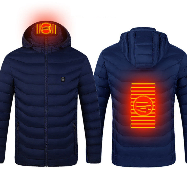 Men's USB heated jacket with removable hood – photo 22