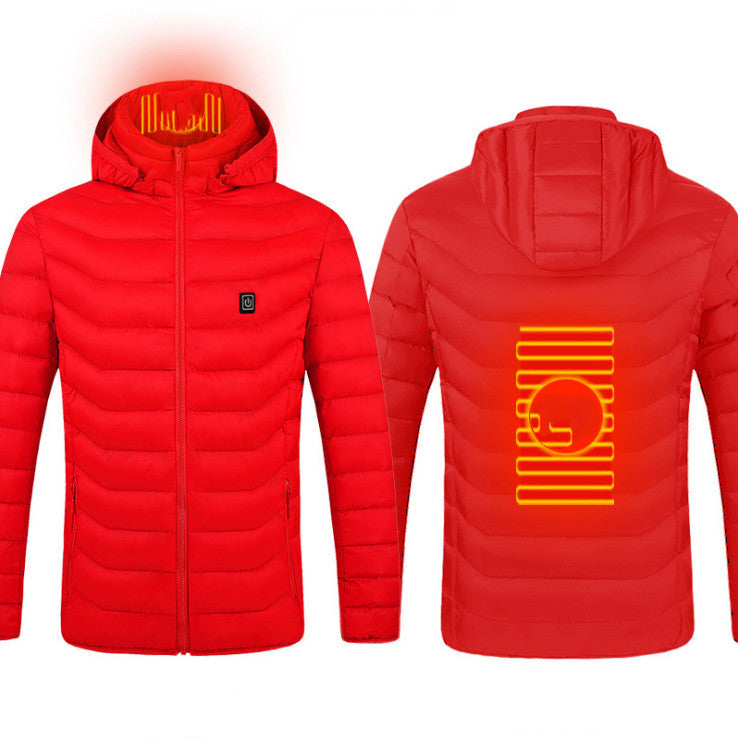 Men's USB heated jacket with removable hood – photo 25