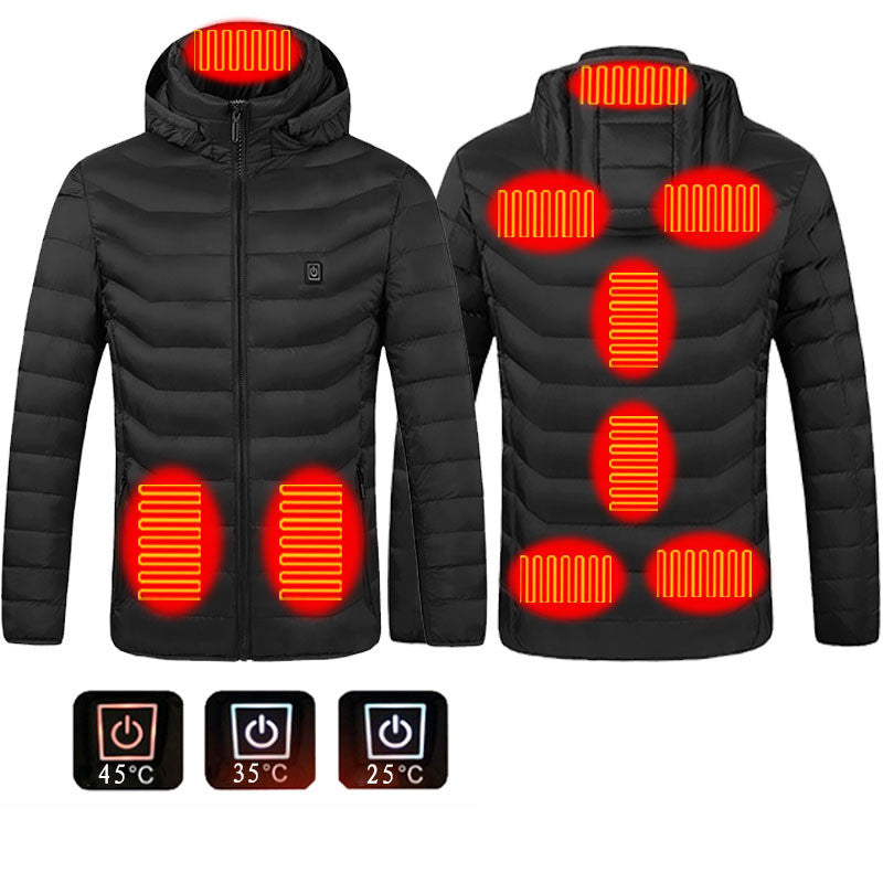 Men's USB heated jacket with removable hood – photo 21
