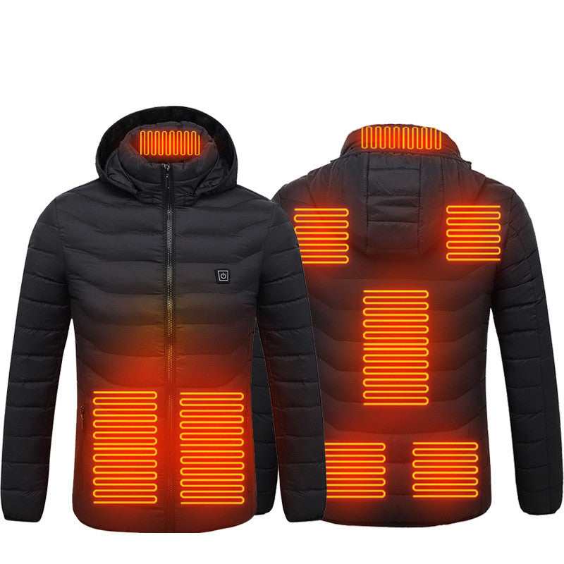 Men's USB heated jacket with removable hood – photo 20