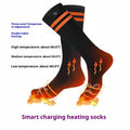 USB heated socks with heated sole and upper